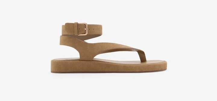Mango Women's Buckle Split Leather Sandals - Image 5