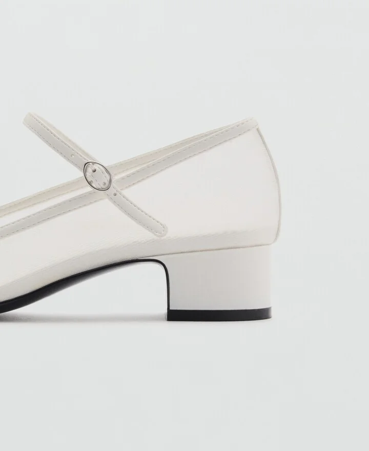 Mango Women's Buckle Strap Mesh Shoes - Image 3