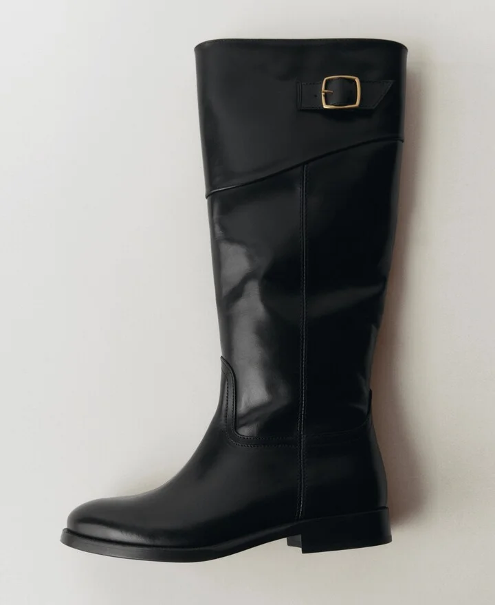 Mango Women's Buckles Leather Boots - Image 6