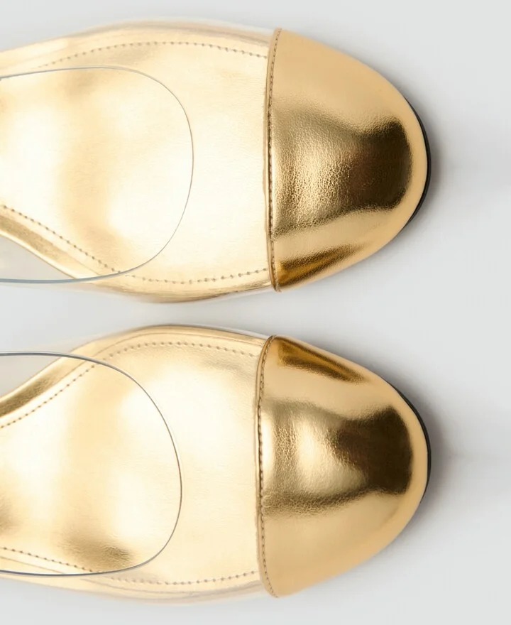 Mango Women's Combined Vinyl Heeled Shoes - Image 3