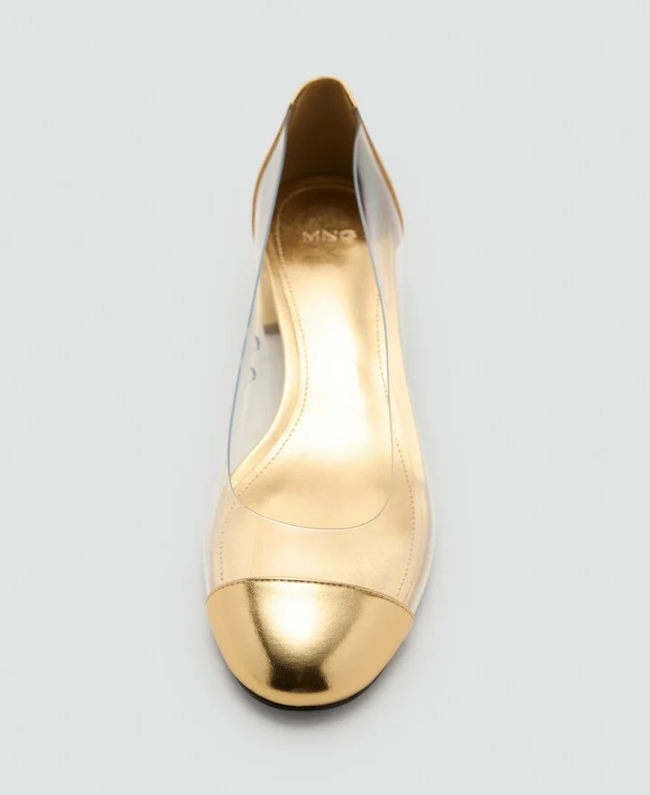 Mango Women's Combined Vinyl Heeled Shoes - Image 4