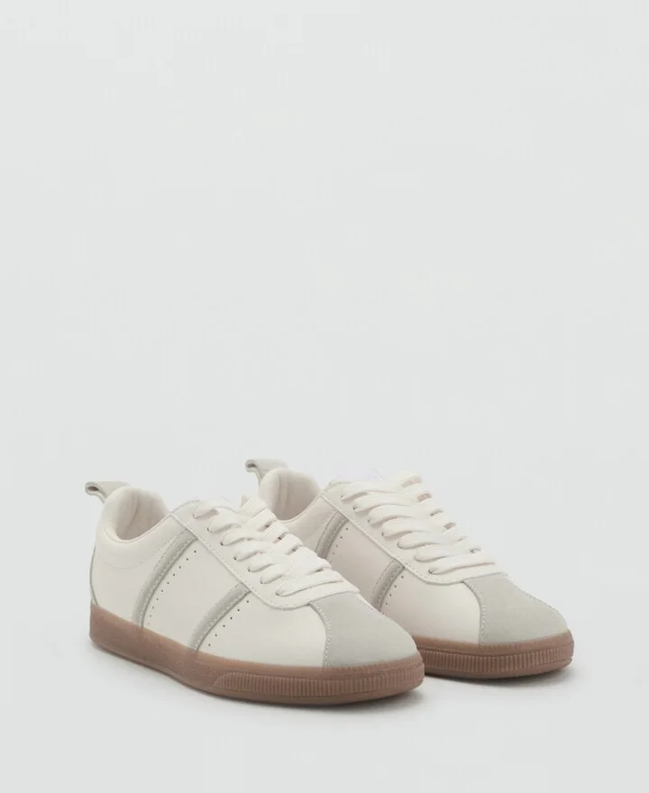 Mango Women's Contrast Panel Sneakers - Image 2