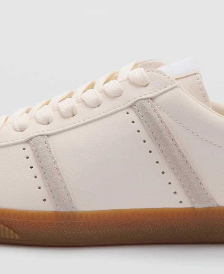 Mango Women's Contrast Panel Sneakers - Image 4