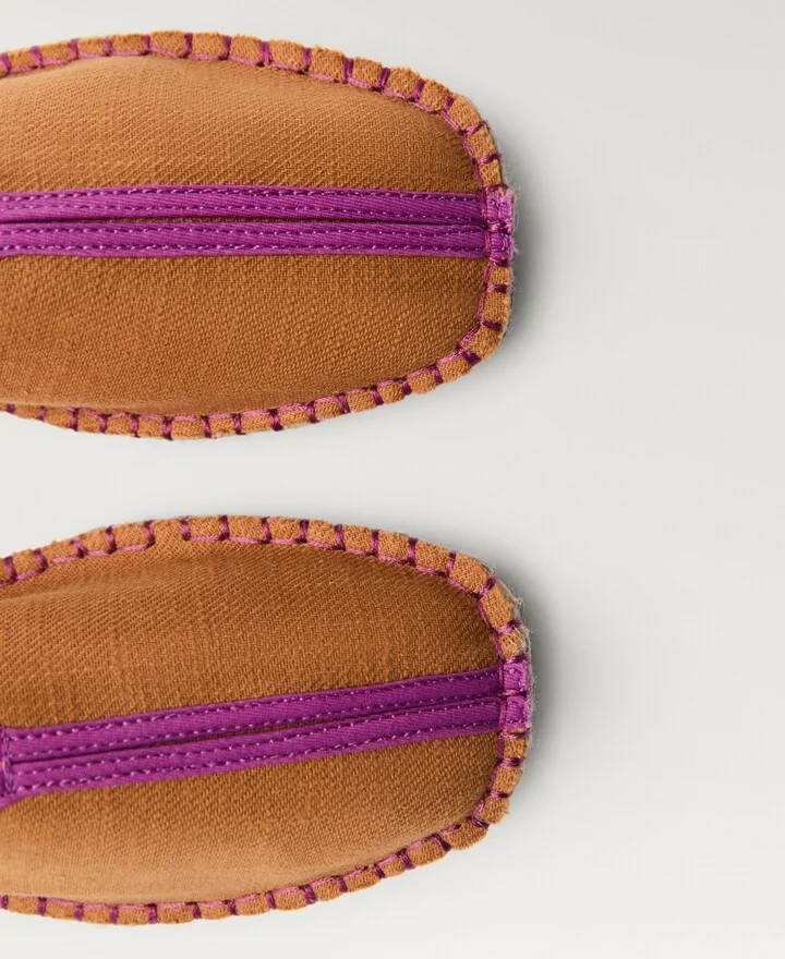 Mango Women's Contrast Stitch Espadrille Slip-Ons - Image 4