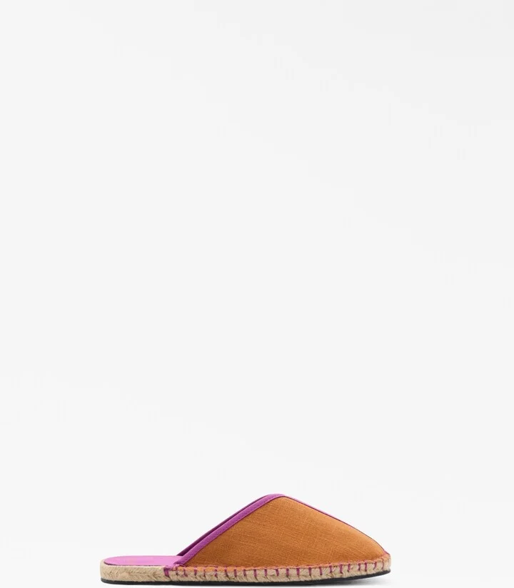 Mango Women's Contrast Stitch Espadrille Slip-Ons - Image 5