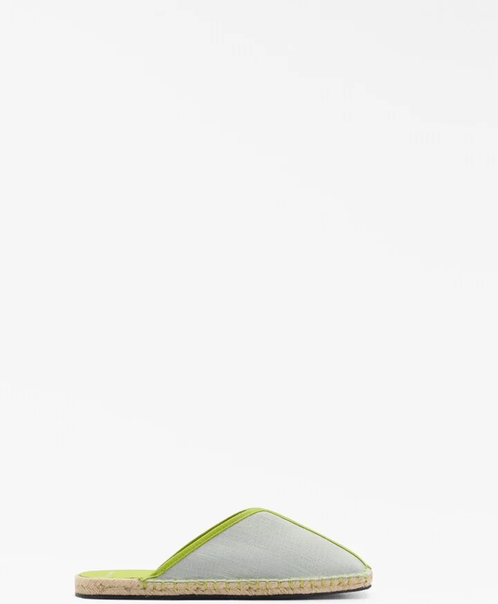 Mango Women's Contrast Stitch Espadrille Slip-Ons - Image 9