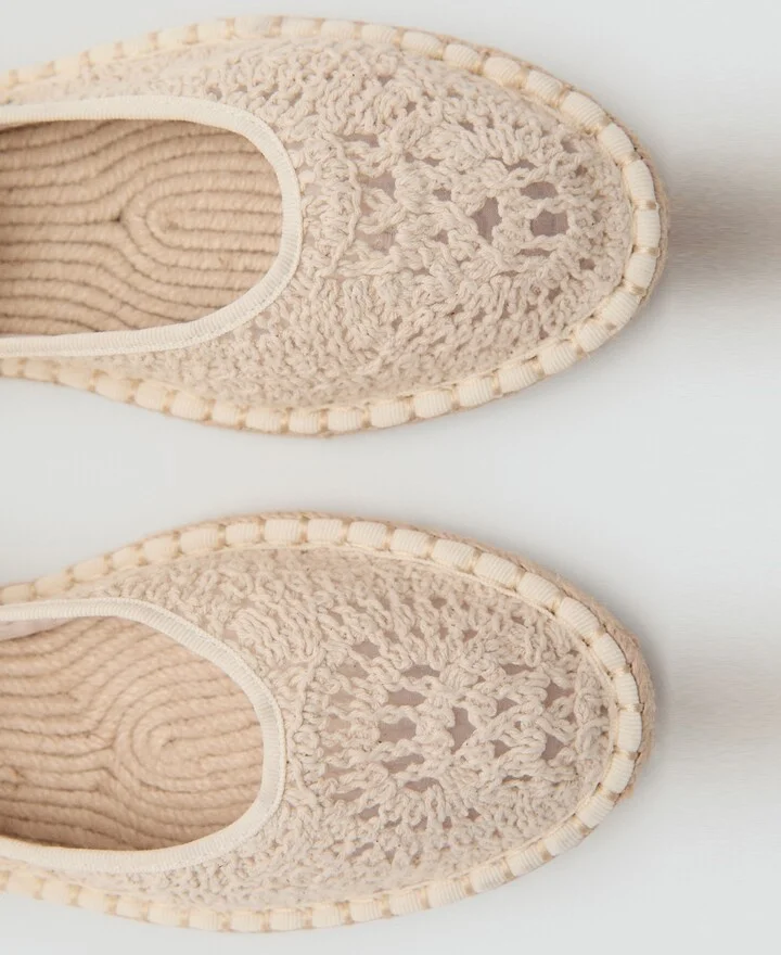 Mango Women's Crochet Ballet Flats - Image 3