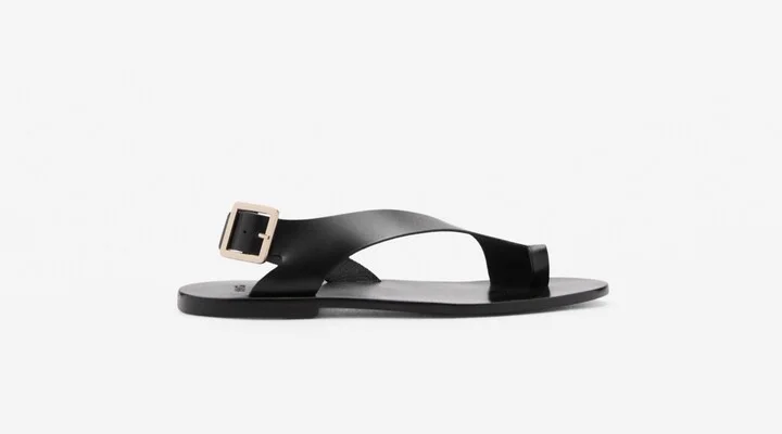 Mango Women's Cross-Strap Leather Sandals - Image 8