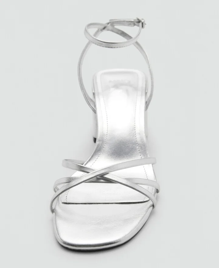 Mango Women's Crossed Strap Heeled Sandals - Image 2