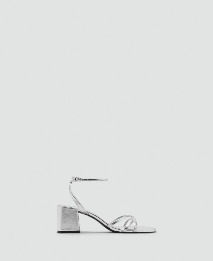 Mango Women's Crossed Strap Heeled Sandals - Image 5
