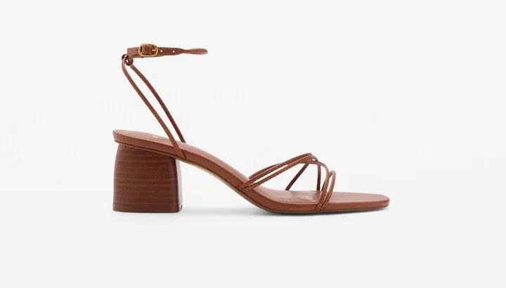 Mango Women's Crossed Strap Heeled Sandals - Image 6