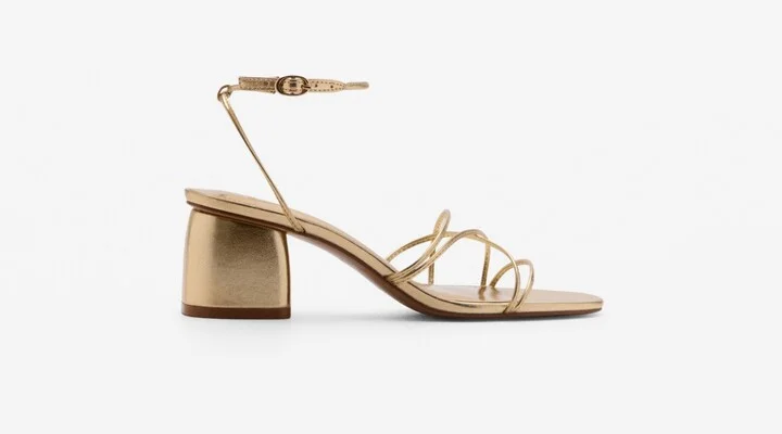 Mango Women's Crossed Strap Heeled Sandals - Image 9