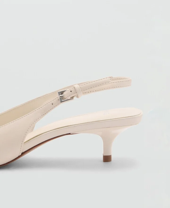 Mango Women's Crystal Sling Back Shoes - Image 5
