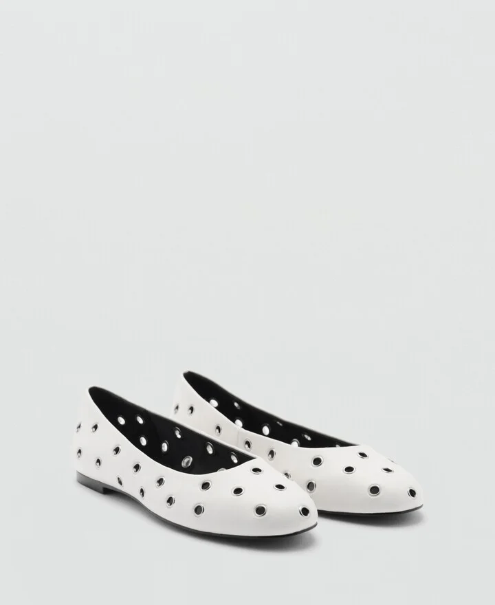 Mango Women's Die-Cut Ballerinas Shoes