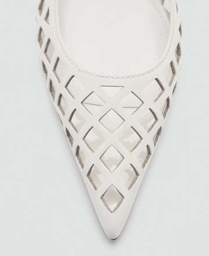 Mango Women's Die-Cut Kitten Shoes - Image 3