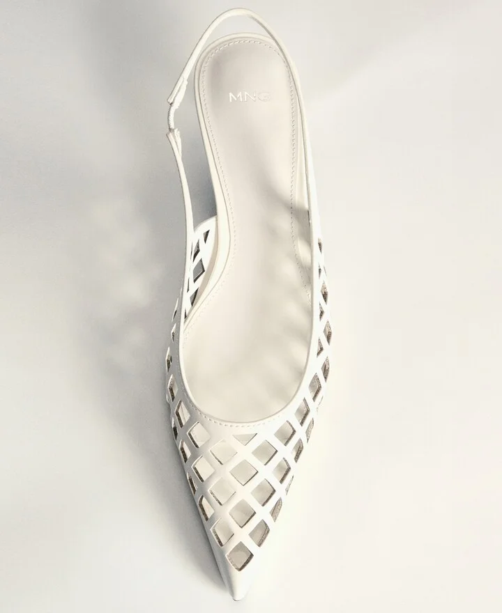 Mango Women's Die-Cut Kitten Shoes - Image 5