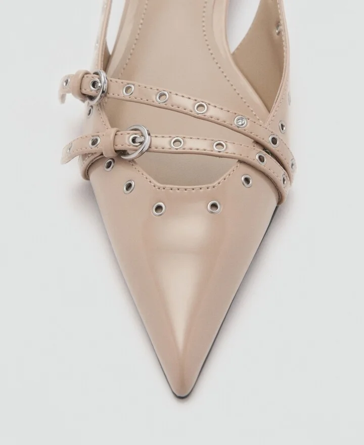 Mango Women's Die-Cut Kitten Shoes - Image 7