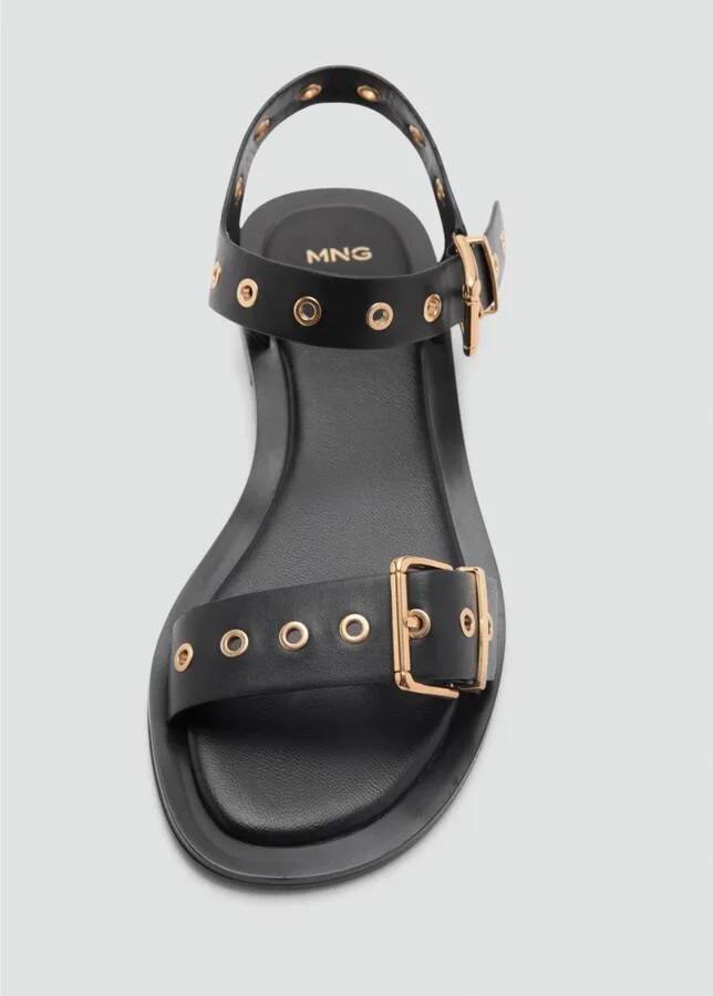 Mango Women's Die-Cut Straps Sandals - Image 3