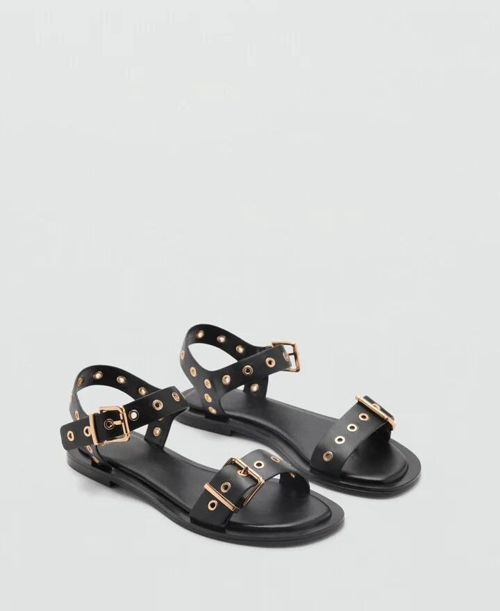 Mango Women's Die-Cut Straps Sandals