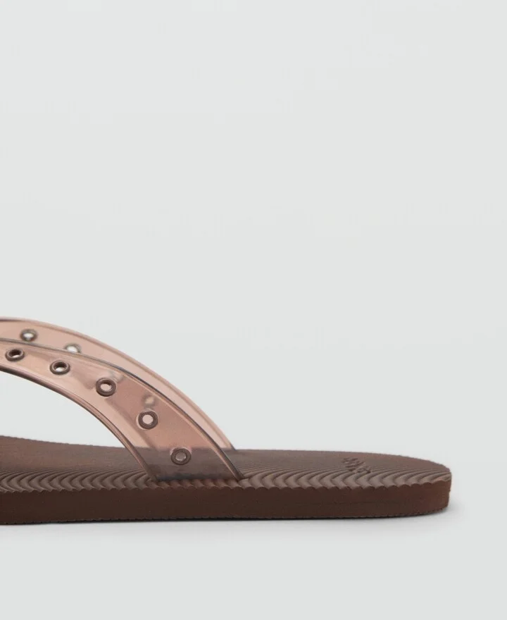 Mango Women's Die-Cut Vinyl Strap Sandals - Image 2