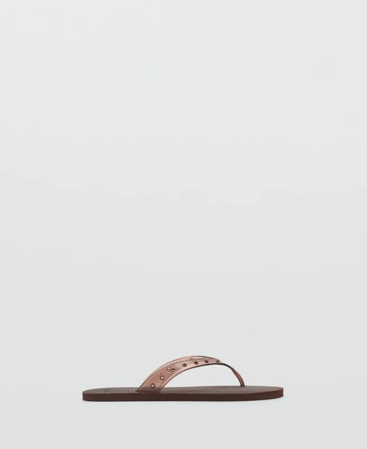Mango Women's Die-Cut Vinyl Strap Sandals - Image 3