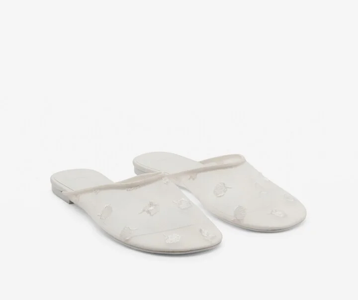 Mango Women's Embroidered Mesh Shoes