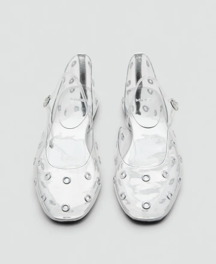Mango Women's Eyelets Vinyl Shoes - Image 3