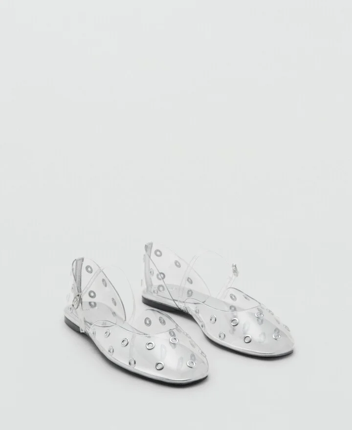 Mango Women's Eyelets Vinyl Shoes