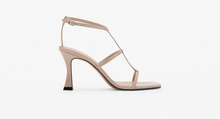Mango Women's Heel Strips Sandals - Image 4