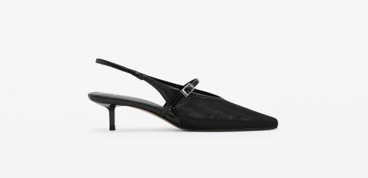 Mango Women's Heeled Mesh Shoes - Image 5