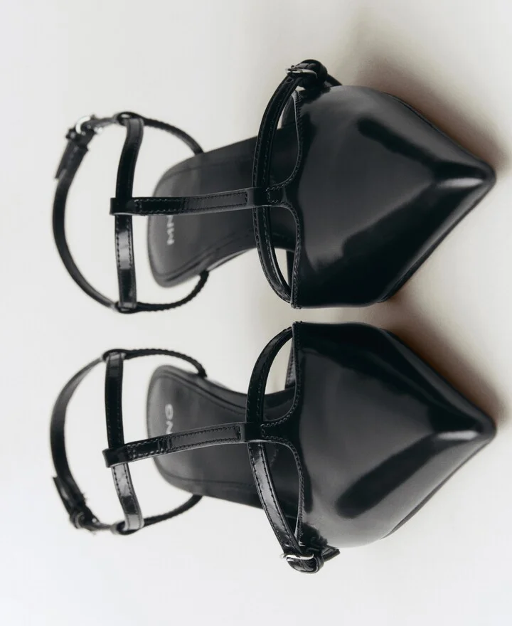 Mango Women's Kitten Heel Leather Shoes - Image 2