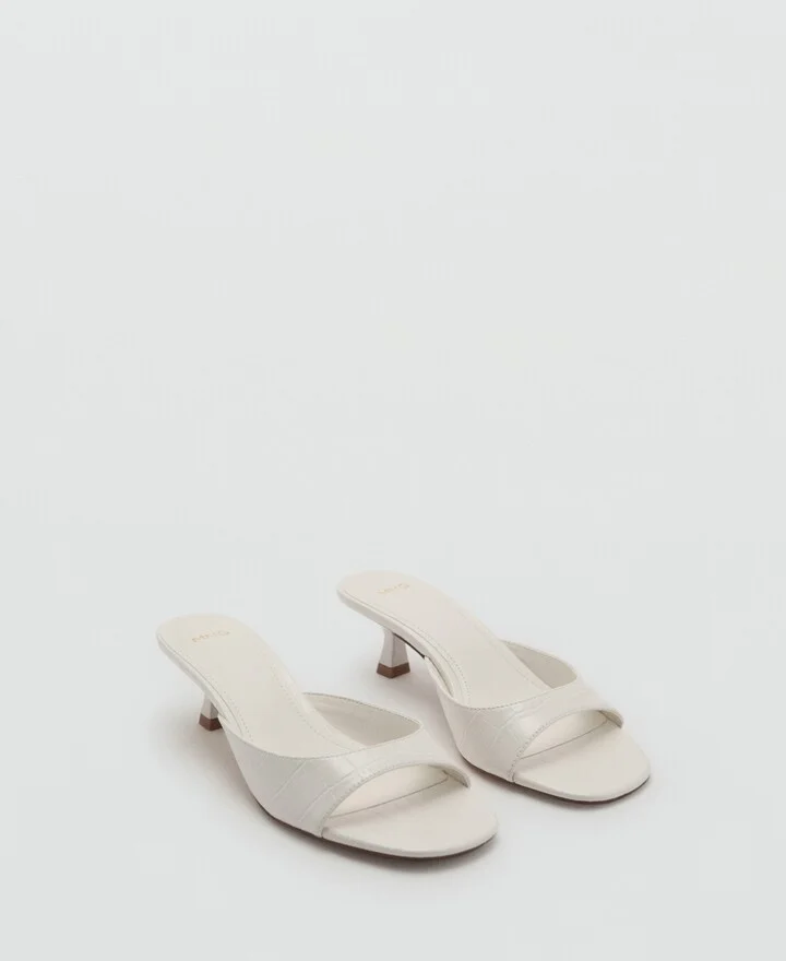 Mango Women's Kitten Heel Sandals