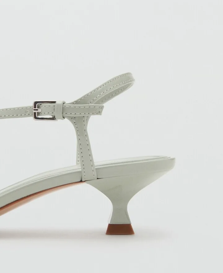 Mango Women's Kitten-Heel Strap Sandals - Image 5