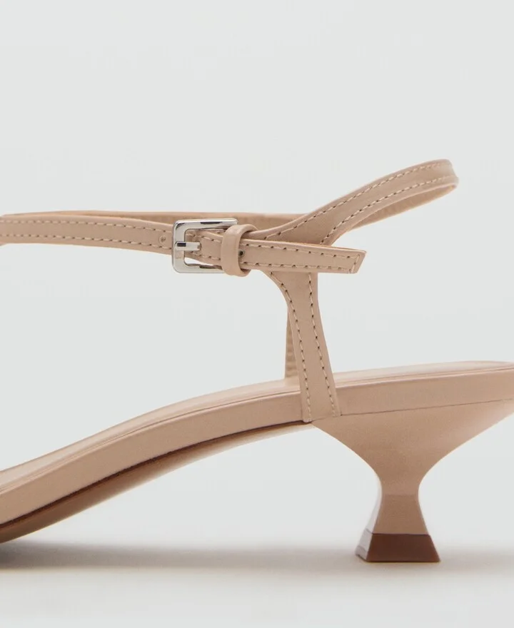 Mango Women's Kitten Heel Straps Sandals - Image 2