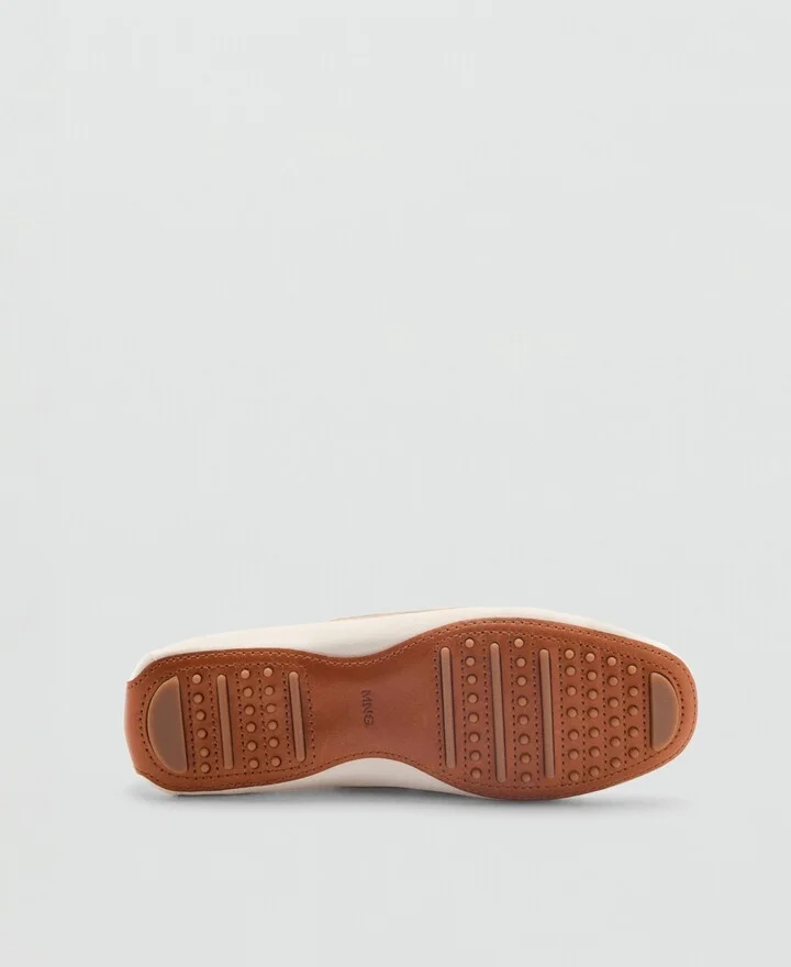 Mango Women's Laces Leather Boat Shoes - Image 4