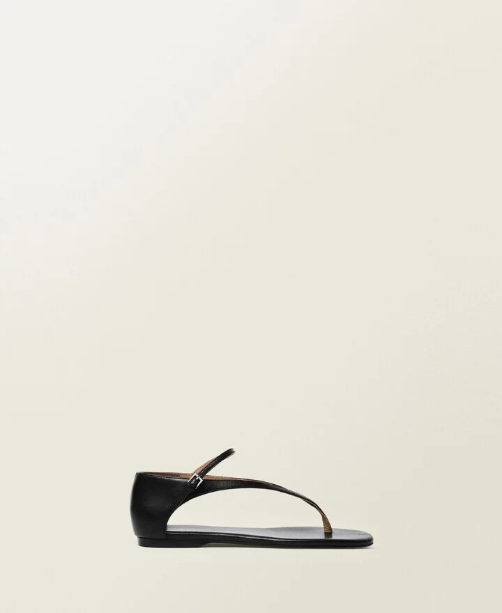 Mango Women's Leather Straps Sandals - Image 7