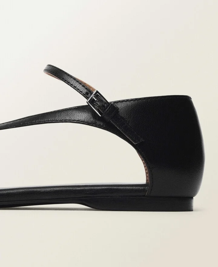 Mango Women's Leather Straps Sandals - Image 9