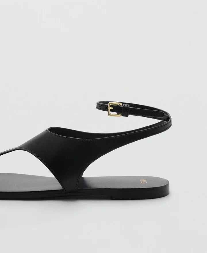 Mango Women's Leather Straps Sandals - Image 11