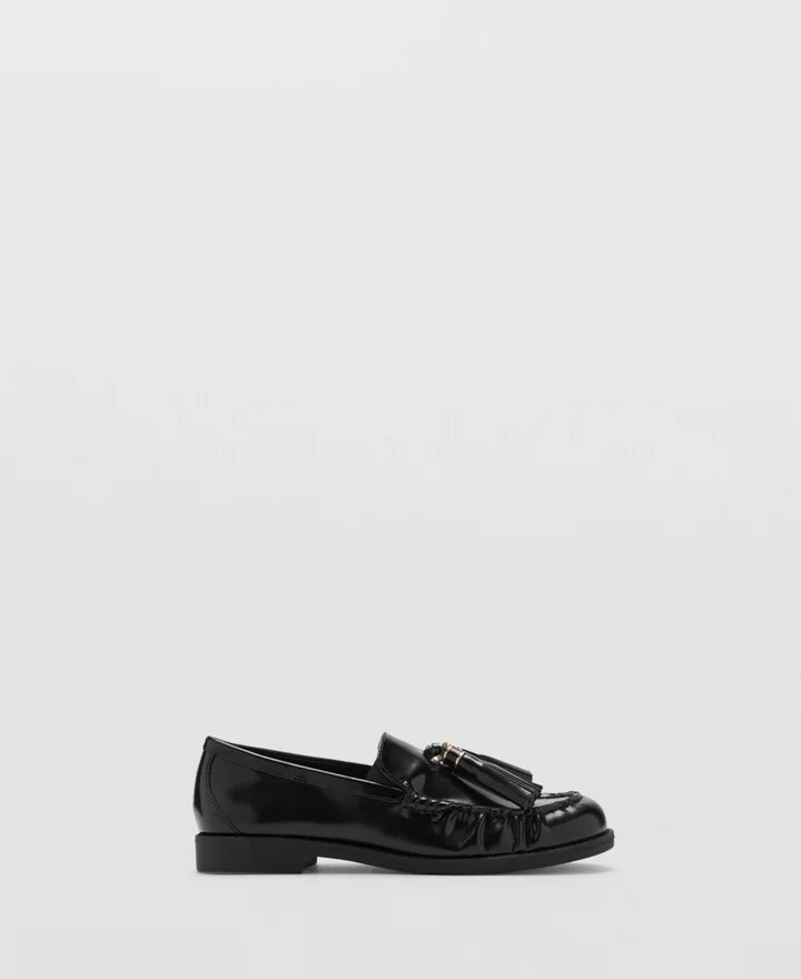 Mango Women's Leather Tassel Loafers - Image 5