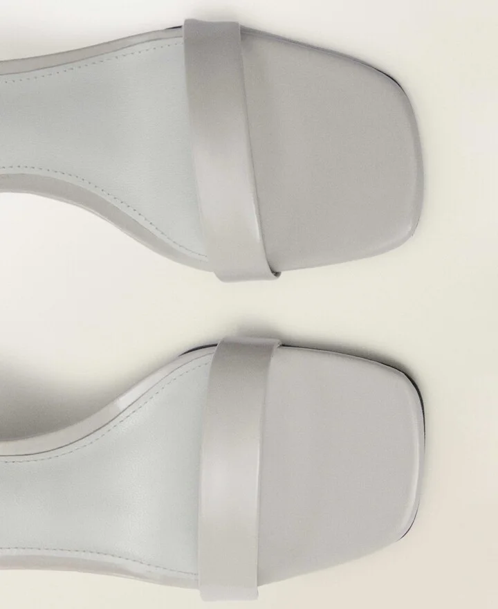 Mango Women's Leather Wedge-Heel Sandals - Image 4