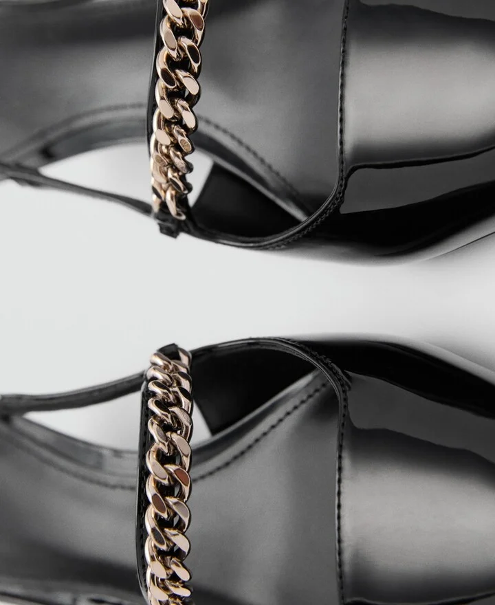 Mango Women's Link Straps High-Heeled Shoes - Image 4