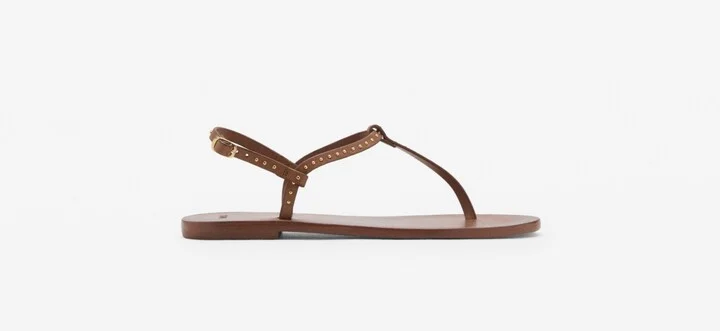 Mango Women's Mini Studs Leather Sandals - Image 5