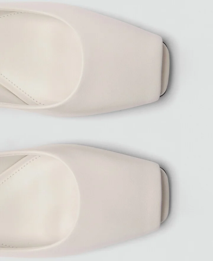 Mango Women's Open-Toe Leather Shoes - Image 4