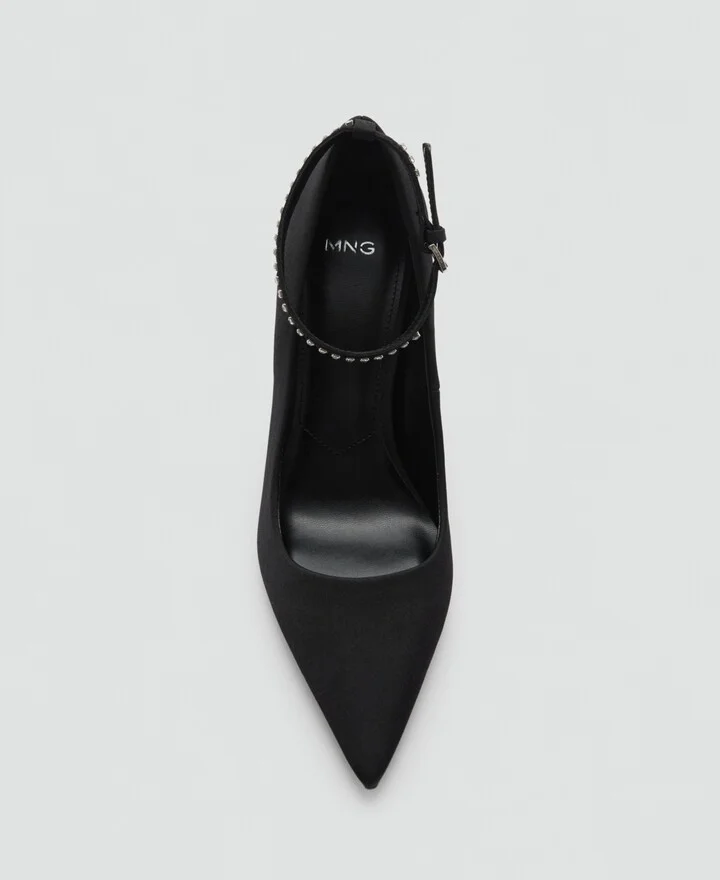 Mango Women's Rhinestone Bracelet Heeled Shoes - Image 5