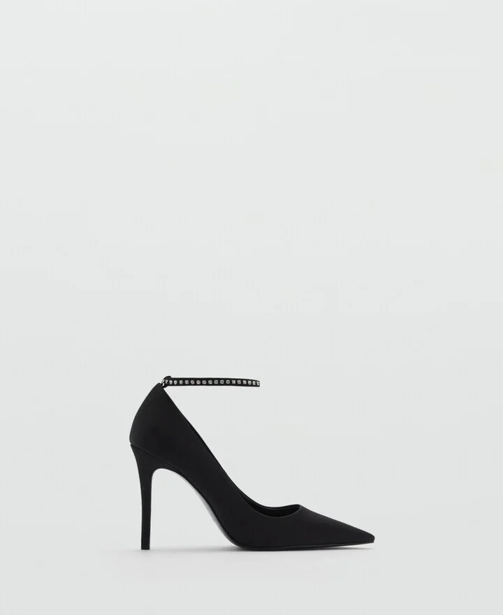 Mango Women's Rhinestone Bracelet Heeled Shoes - Image 6