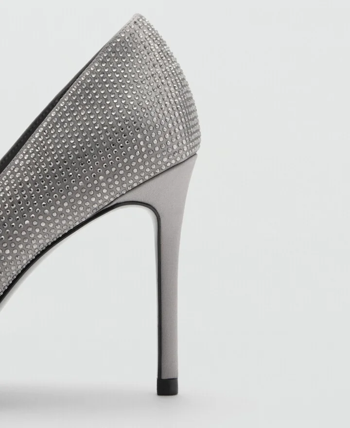 Mango Women's Rhinestone Heel Shoes - Image 3