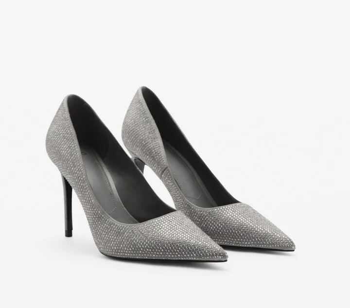 Mango Women's Rhinestone Heel Shoes