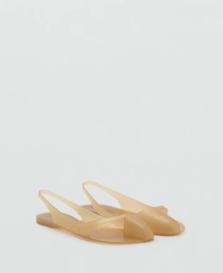 Mango Women's Rubberized Slingback Shoes