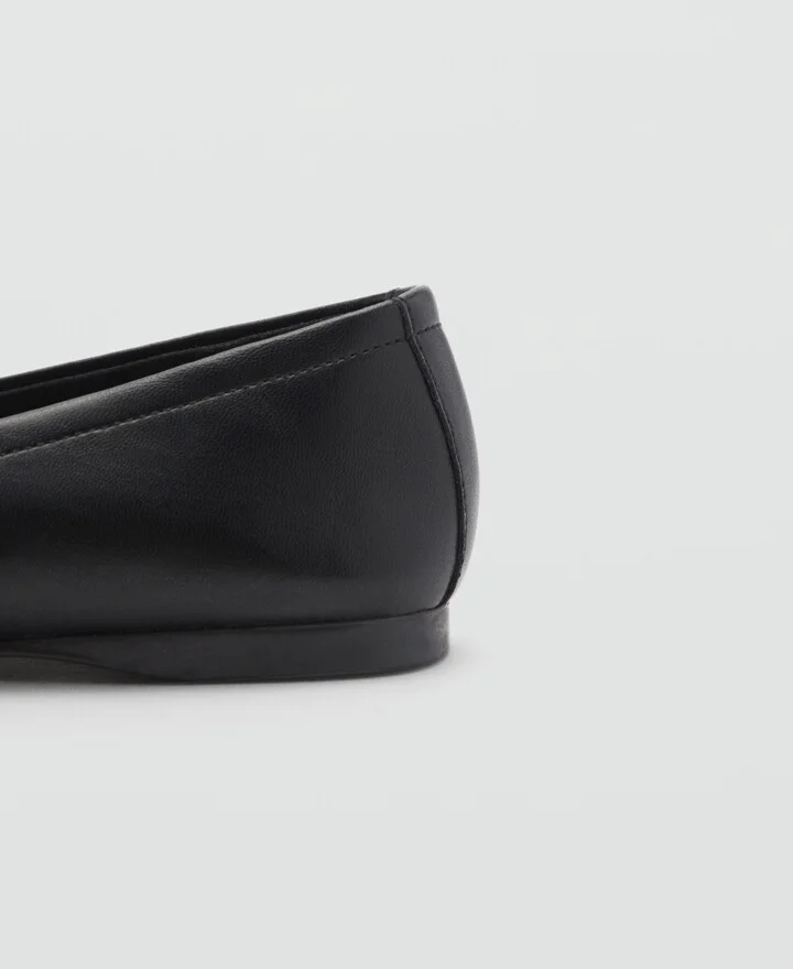 Mango Women's Straps Detail Studded Ballet Flats - Image 4