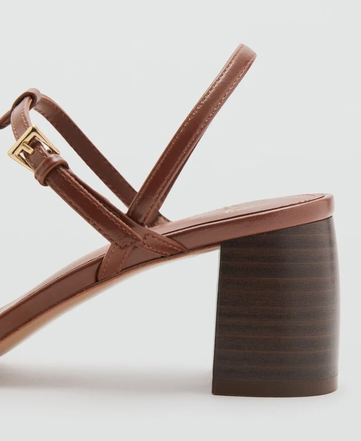 Mango Women's Straps Heel Sandals - Image 3
